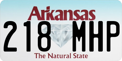 AR license plate 218MHP