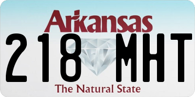 AR license plate 218MHT