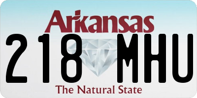 AR license plate 218MHU