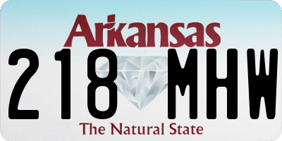AR license plate 218MHW