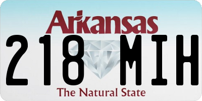 AR license plate 218MIH