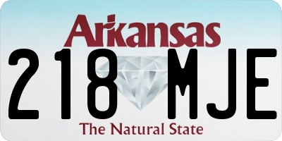 AR license plate 218MJE