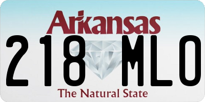 AR license plate 218MLO