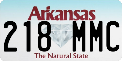 AR license plate 218MMC