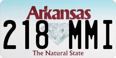 AR license plate 218MMI