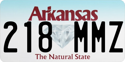 AR license plate 218MMZ