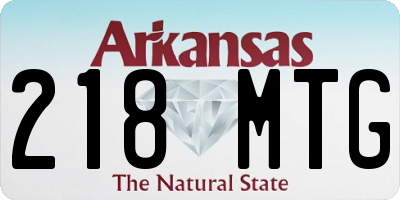 AR license plate 218MTG
