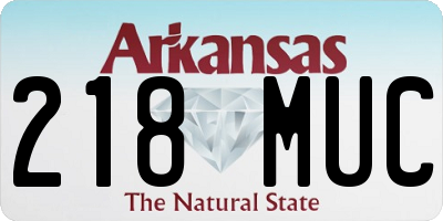 AR license plate 218MUC