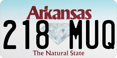 AR license plate 218MUQ