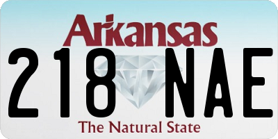 AR license plate 218NAE