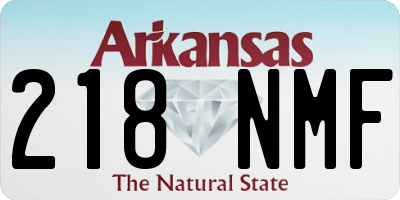 AR license plate 218NMF