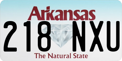 AR license plate 218NXU