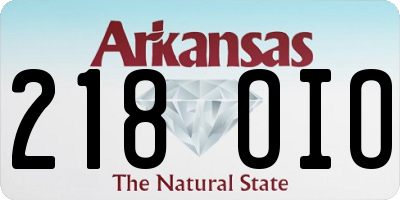 AR license plate 218OIO