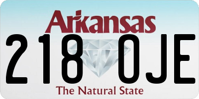 AR license plate 218OJE