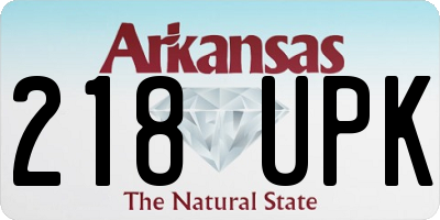 AR license plate 218UPK