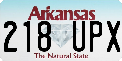 AR license plate 218UPX
