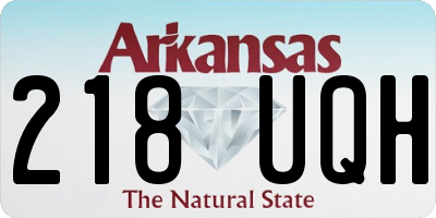 AR license plate 218UQH