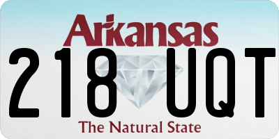 AR license plate 218UQT
