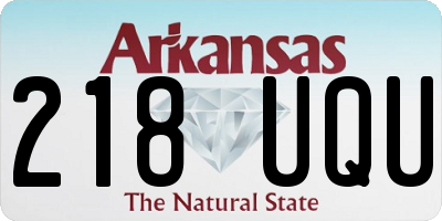 AR license plate 218UQU