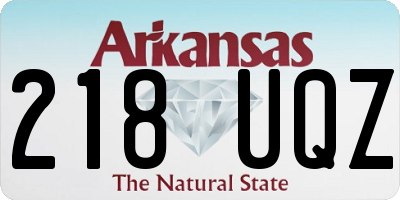 AR license plate 218UQZ