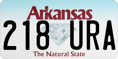 AR license plate 218URA