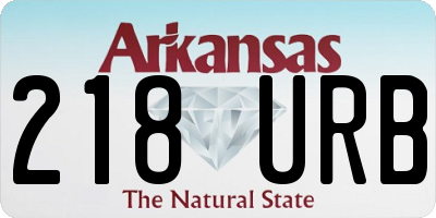 AR license plate 218URB