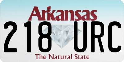 AR license plate 218URC