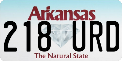 AR license plate 218URD