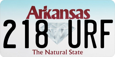 AR license plate 218URF