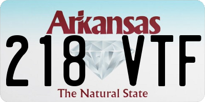 AR license plate 218VTF