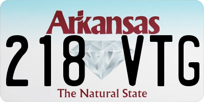 AR license plate 218VTG