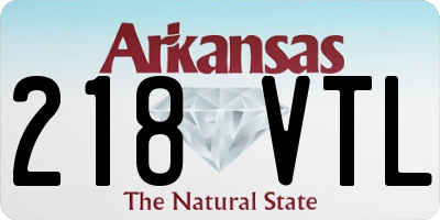 AR license plate 218VTL