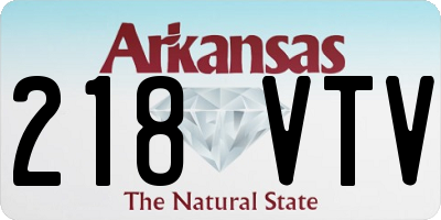 AR license plate 218VTV