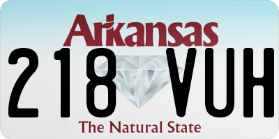 AR license plate 218VUH