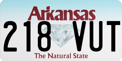 AR license plate 218VUT