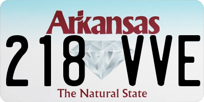 AR license plate 218VVE