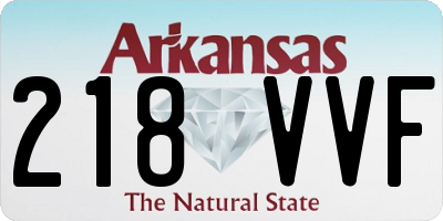 AR license plate 218VVF