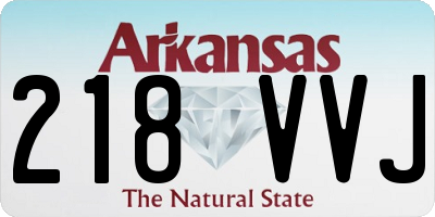 AR license plate 218VVJ