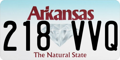AR license plate 218VVQ