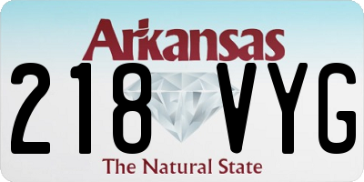 AR license plate 218VYG