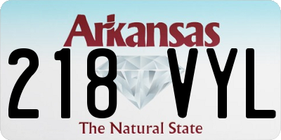 AR license plate 218VYL