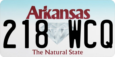 AR license plate 218WCQ