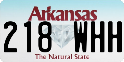 AR license plate 218WHH