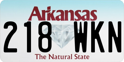 AR license plate 218WKN