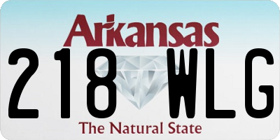 AR license plate 218WLG
