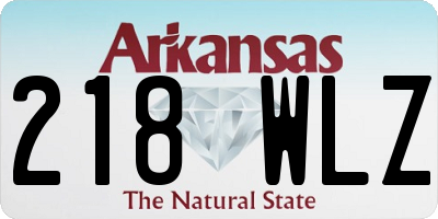 AR license plate 218WLZ