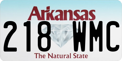 AR license plate 218WMC