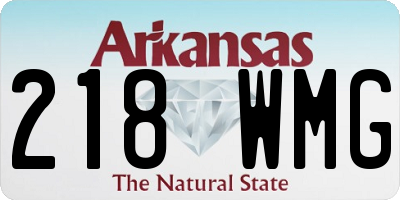 AR license plate 218WMG