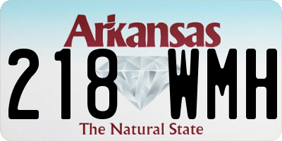 AR license plate 218WMH