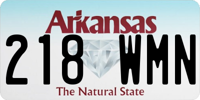 AR license plate 218WMN